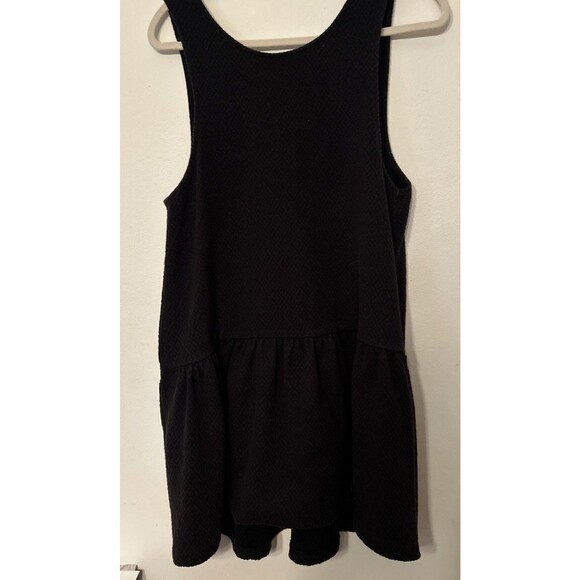 FREE PEOPLE Easy Street Pullover Textured Black Mini S Preowned - Picture 2 of 10